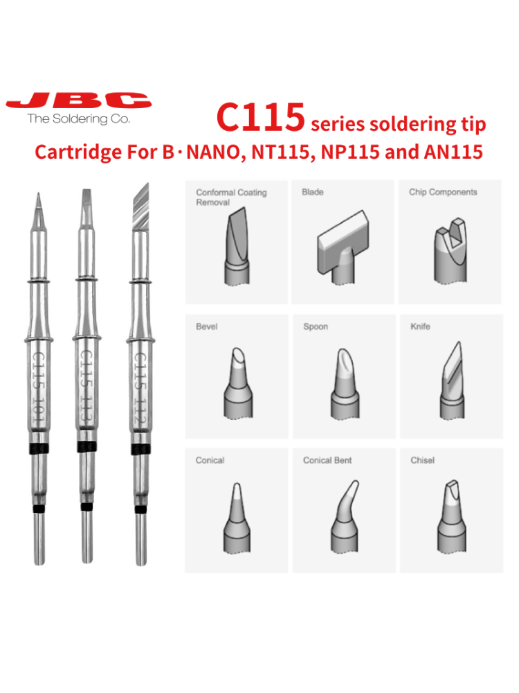 Original JBC C115 Cartridges S - C115 Nano Soldering Iron Station ulasan dan harga