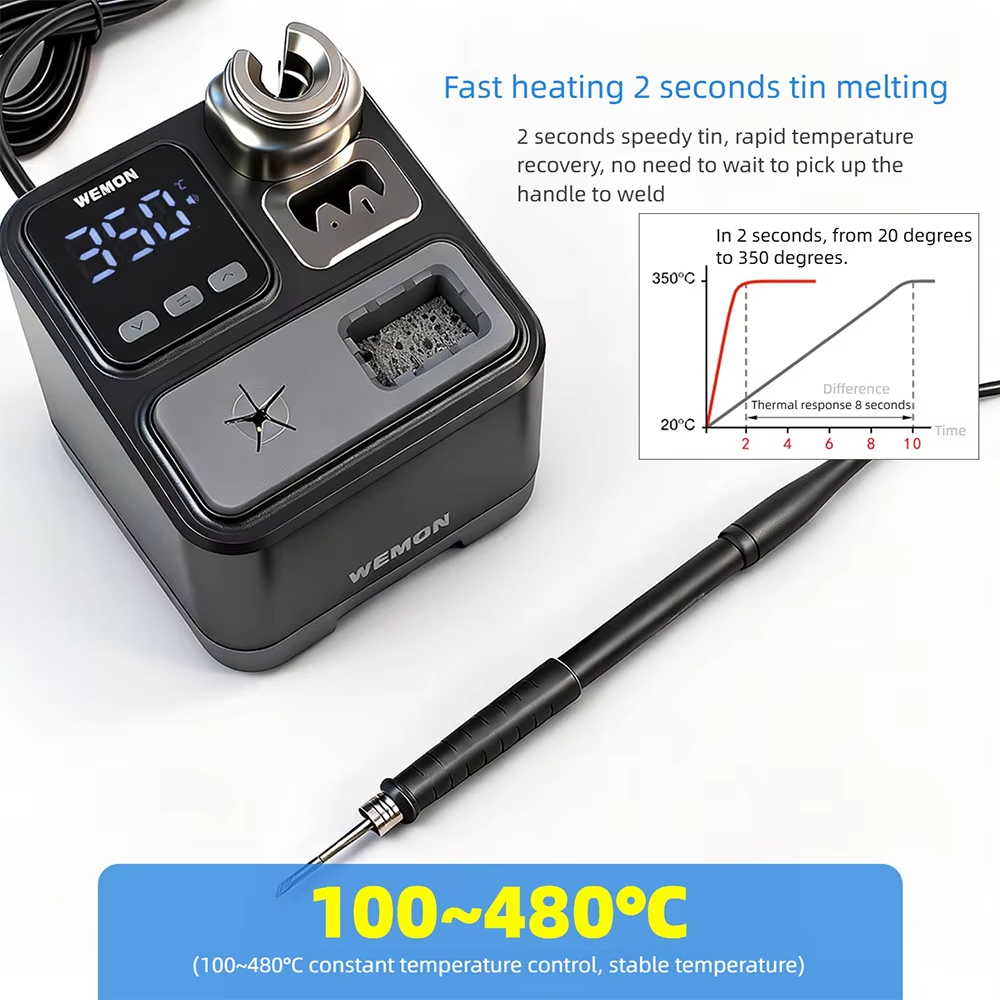 WEMON K21A T210 Soldering Stat - C210 Precision Soldering Station ulasan dan harga