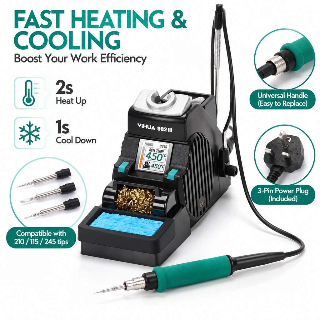 YIHUA 982-III C210 Soldering I - C210 Precision Soldering Station ulasan dan harga