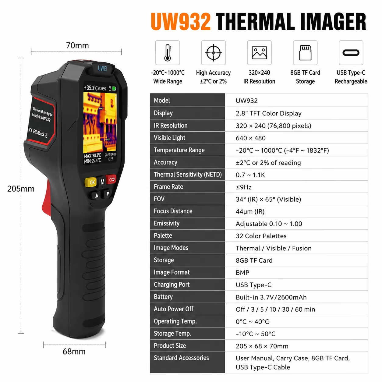Handheld Thermal Imager 32x32  - Thermal Imaging Camera Pcb Repair ulasan dan harga